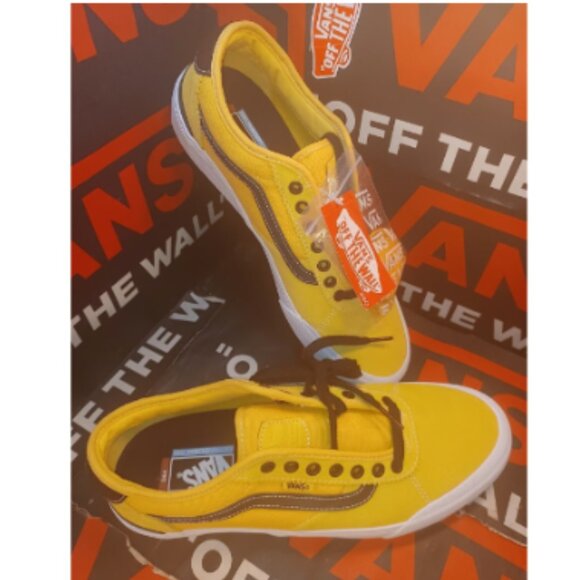 Vans Chima Pro 2 Gold Black Size US 11.5 Men's New Rare Extra Laces VN0A5HEPZX2 - Picture 2 of 11